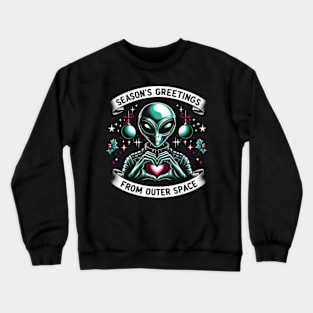 Cosmic Christmas greetings Crewneck Sweatshirt